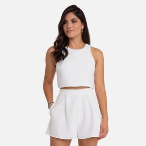 Black Halo Sanibel 2 Piece Romper  - White - Size 6